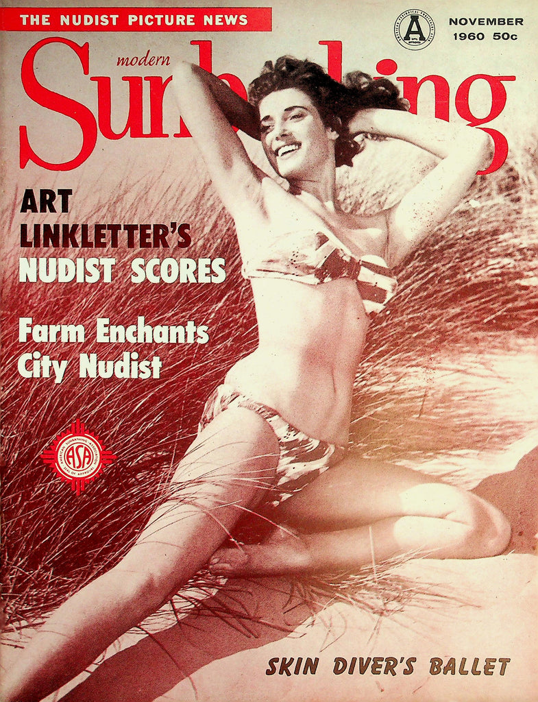 Modern Sunbathing Nudist Magazine  Skin Diver's Ballet  November 1960    032126lmp