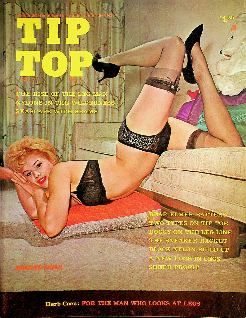 Tip Top Magazine  Covergirl Bibs Payne / Black Nylon Build-Up  vol.2 #5  1963      060326lmp-GSC