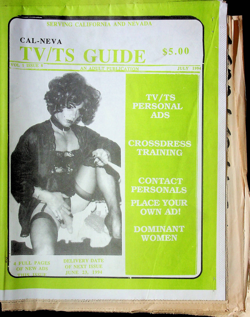 Cal-Neva TV/TS Guide Tranny Magazine Vol.1 No.8 July 1994 101524RP