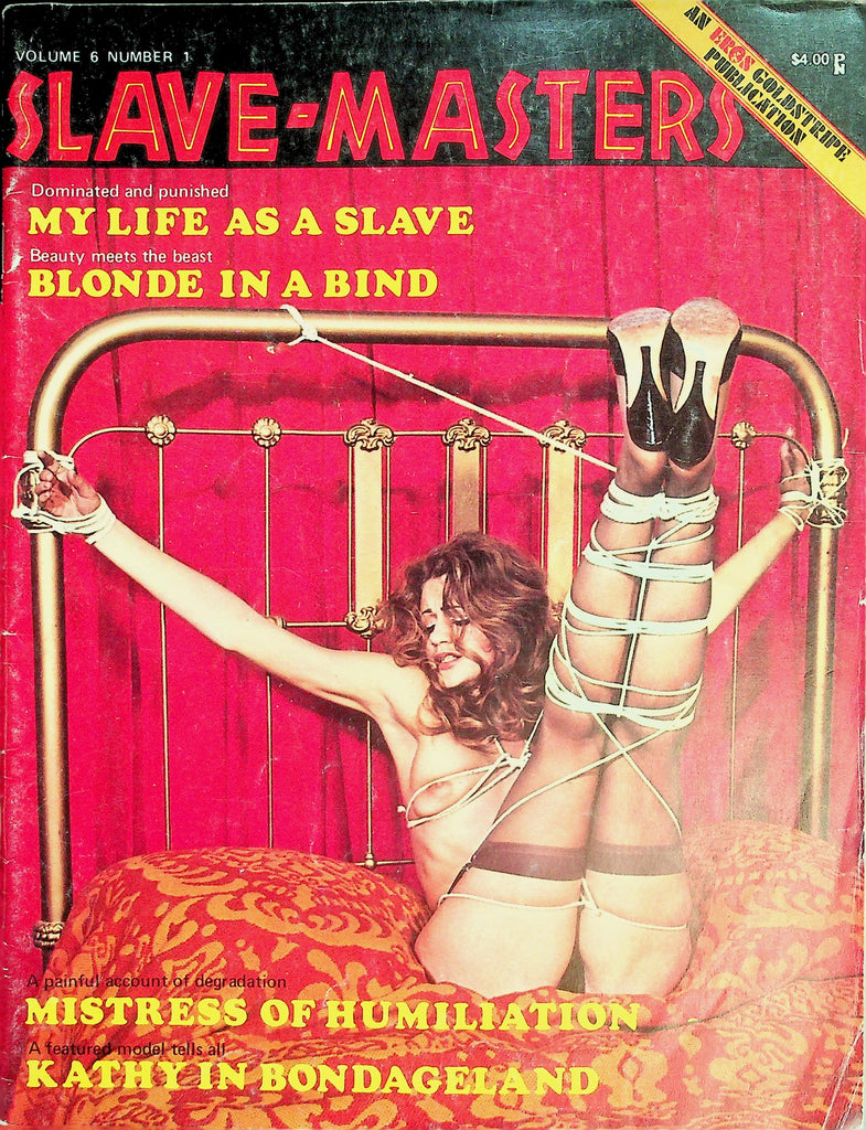 Slave-Masters Bondage Magazine  Blonde In A Bind / Mistress Of Humiliation vol.6 #1 1975     032326lmp