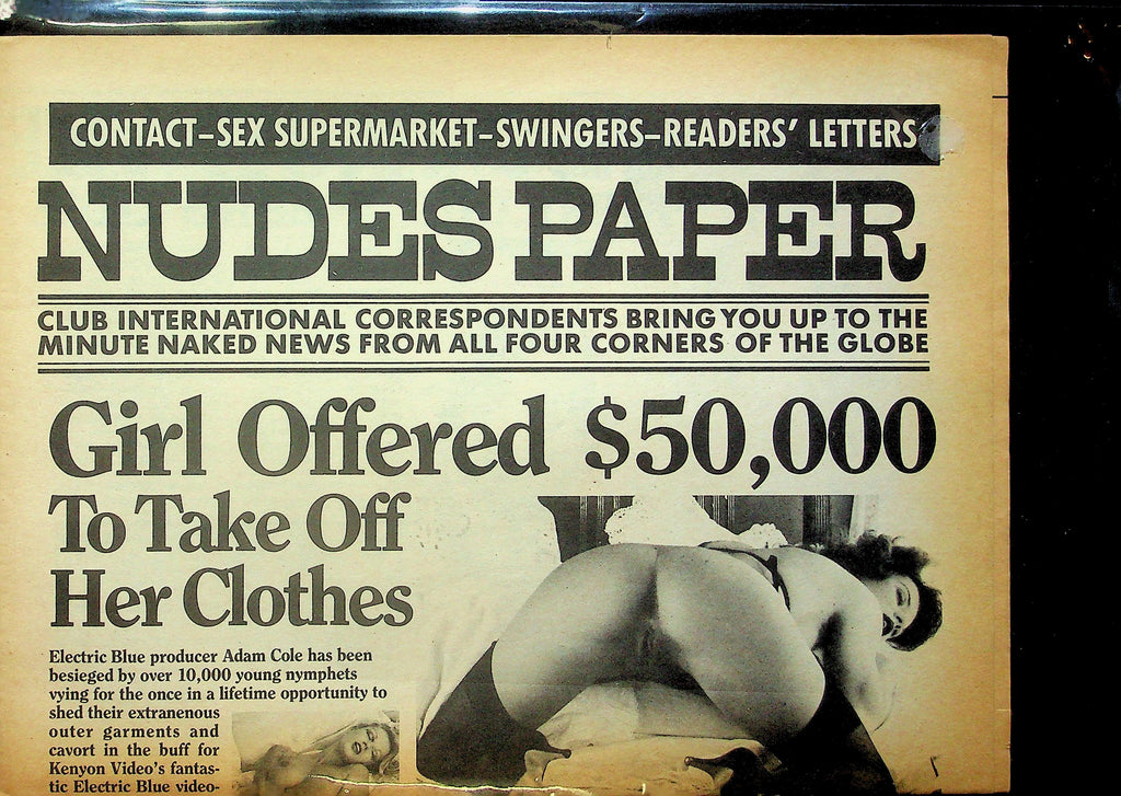 Nudespaper Magazine Ft. Electric Blue Producer Adam Cole 101425RP-