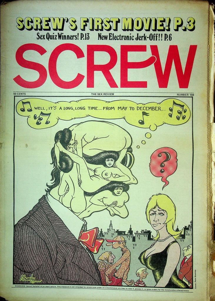 Screw Men's Newspaper Screw's First Movie No.198 December 18 1972 061124OSRP