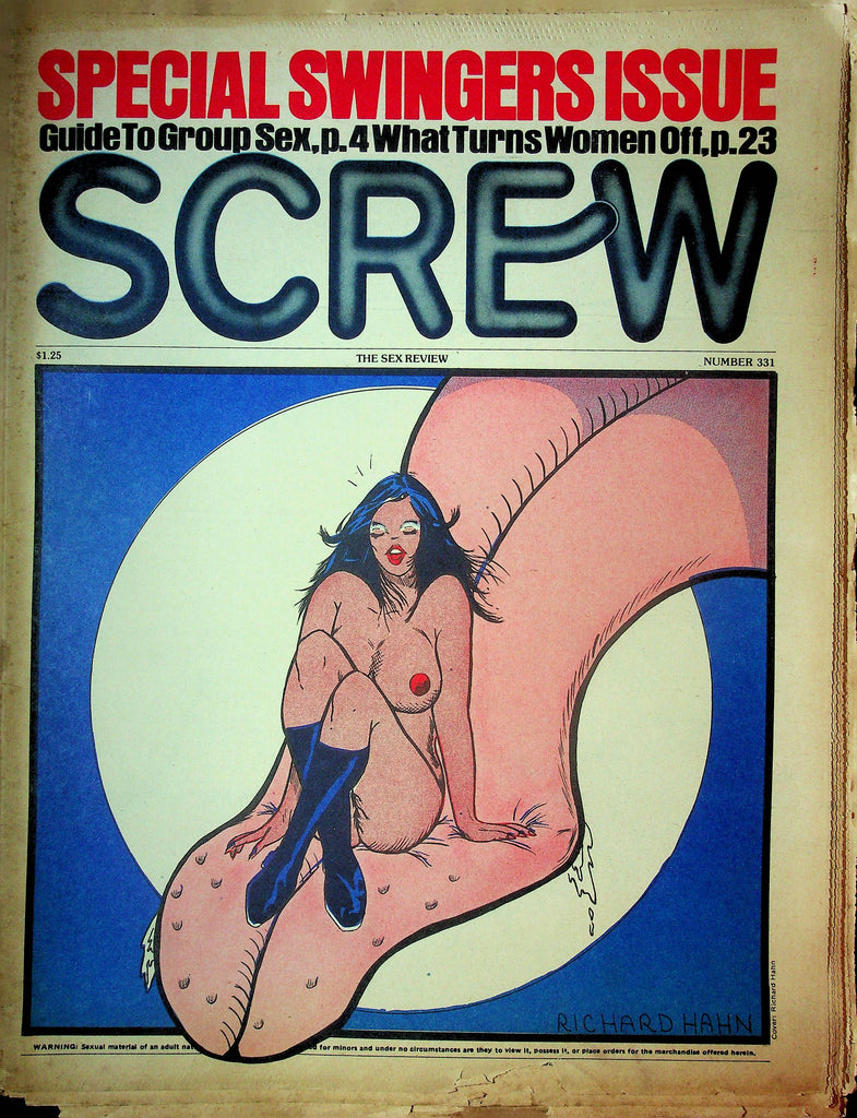 Screw Men's Newspaper Special Swingers Issue No.331 July 7 1975 061224OSRP