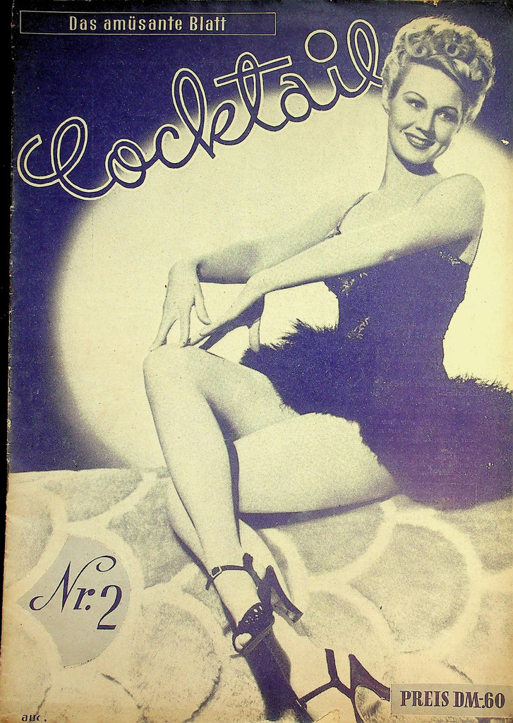 Cocktail Vintage German International Magazine  #2 August 1950's  070226lmp-GSC