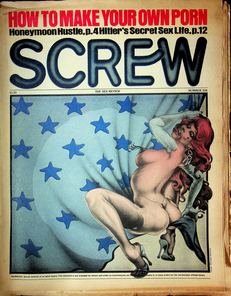 Screw Men's Newspaper How To Make Porn No.334 July 28 1975 061324OSRP