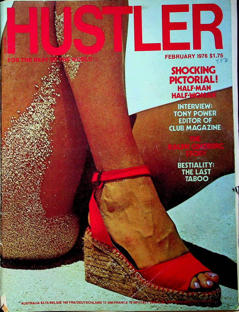 Hustler Magazine Tony Power Interview & Ralph Ginzburg Story February 1976 062823RP
