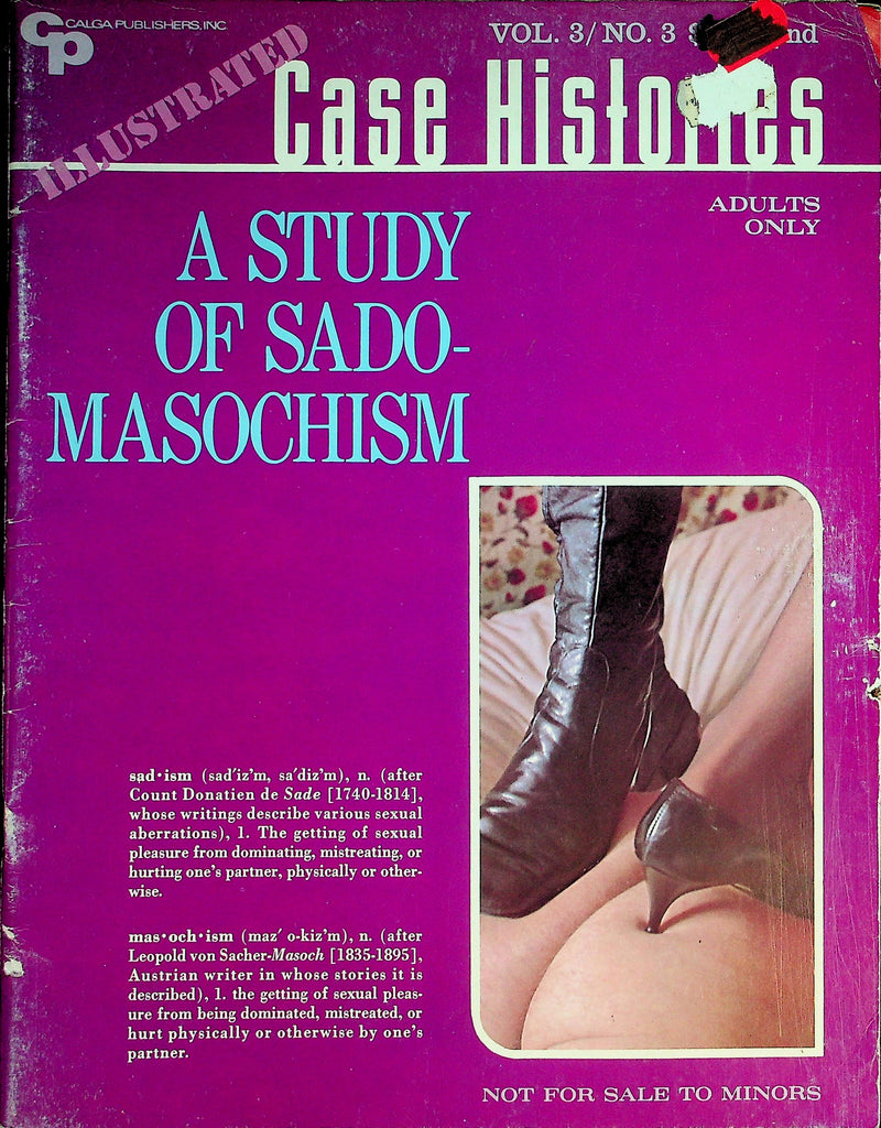 Illustrated Case Histories Magazine  A Study Of Sado-Masochism vol.3 #3  September 1971    052226lmp-GSC