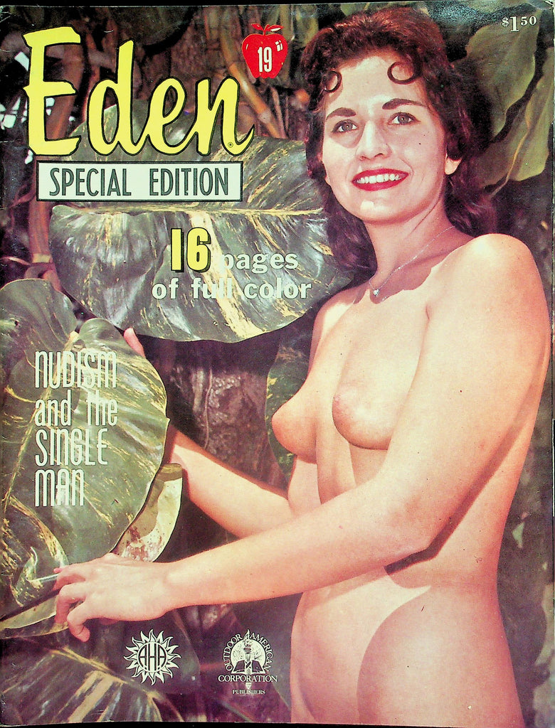 Eden Special Edition Nudist Magazine Nudism And The Single Man - Covergirl Elaine #19  1964    070726lmp-GSC