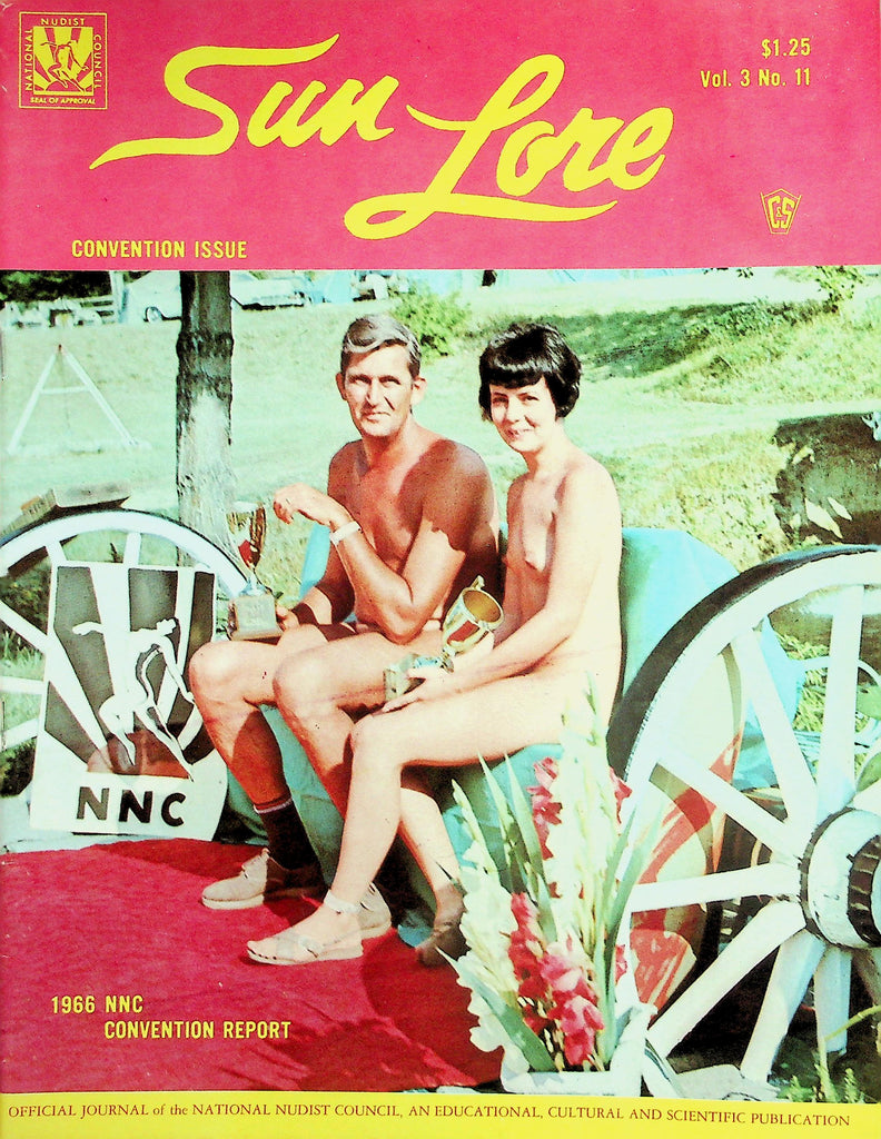 Sun Lore Nudist Magazine   Convention Issue  NNC Report  vol.3 #11  1966    071426lmp-GSC