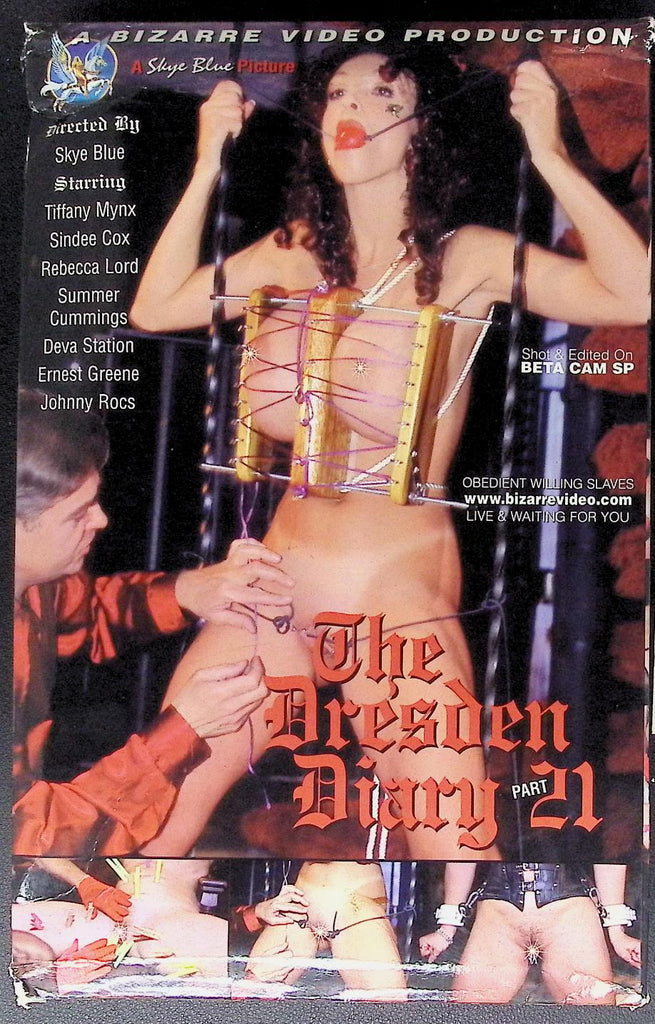 The Dresden Diary #21 Starring Tiffany Mynx Rebecca Lord Ernest Greene BDSM Fetish VHS Bizarre Video Productions Skye Blue 080825AVHS