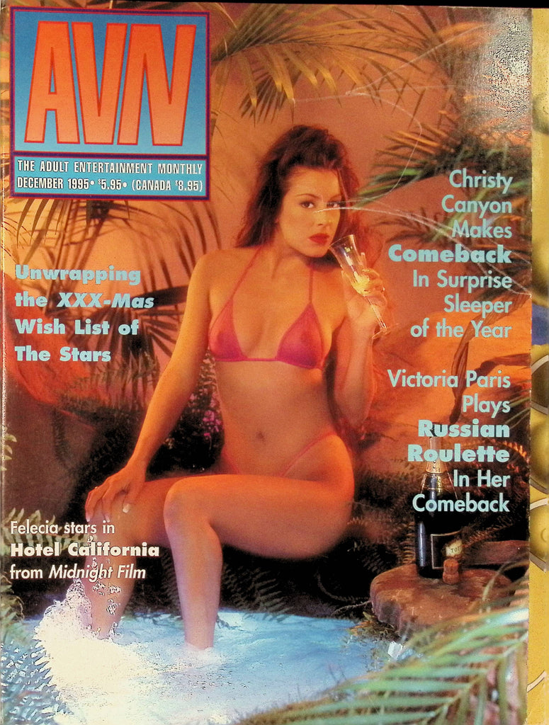 AVN Adult Video News Magazine Monthly December 1995 Christy Canyon Victoria Paris   102025AMP