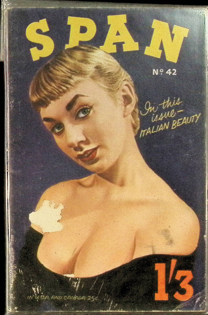 Span #42 Glamour Magazine for Men 1960s/70s Digest Sized Beautiful Pin-Up Girls 102325AMP