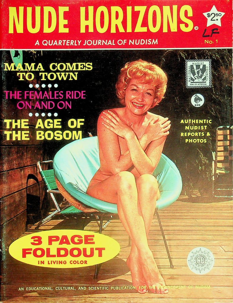 Nude Horizons Quarterly Magazine  Journal Of Nudism / The Age Of The Bosom  #1  1960's    070126lmp-GSC