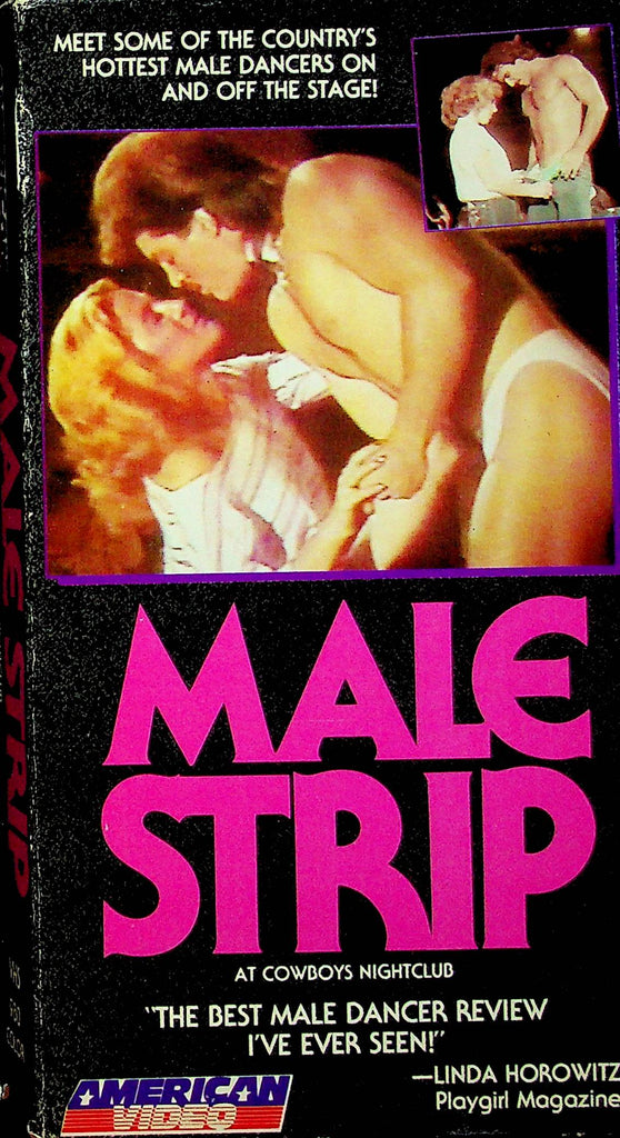 Gay Adult VHS Movie Male Strip At Cowboys Nightclub 1988 By American Video 080123RPVHS4
