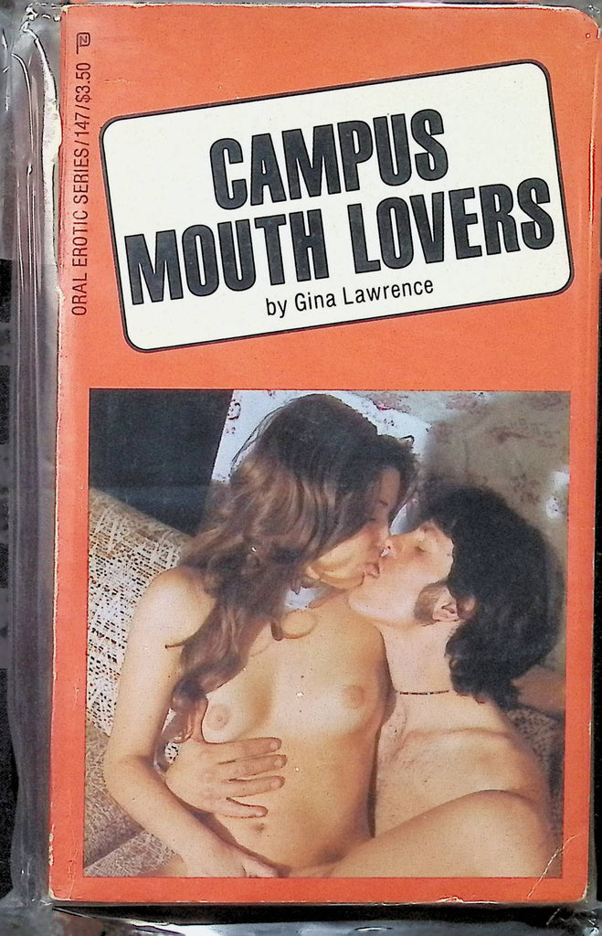 Campus Mouth Lovers by Gina Lawrence OES147 1980s Oral Erotic Series Adult Paperback Novel -112124AMP