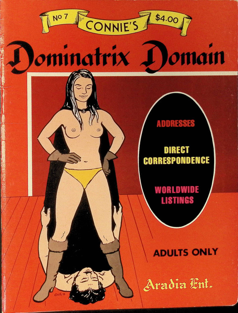 Connie's Dominatrix Domain #7 Aradia Ent. 1970s Illustrated BDSM Bondage Art Magazine 093025AMP