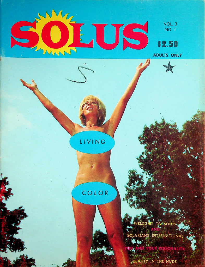 Solus Nudist Magazine  Beauty In The Nude / Son Of The Beach  vol.3 #1 1960's    070626lmp-GSC