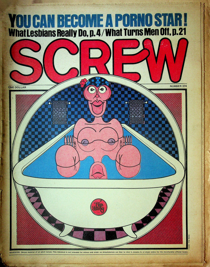 Screw Men's Newspaper What Turns Men Off No.374 May 3 1976 061324OSRP
