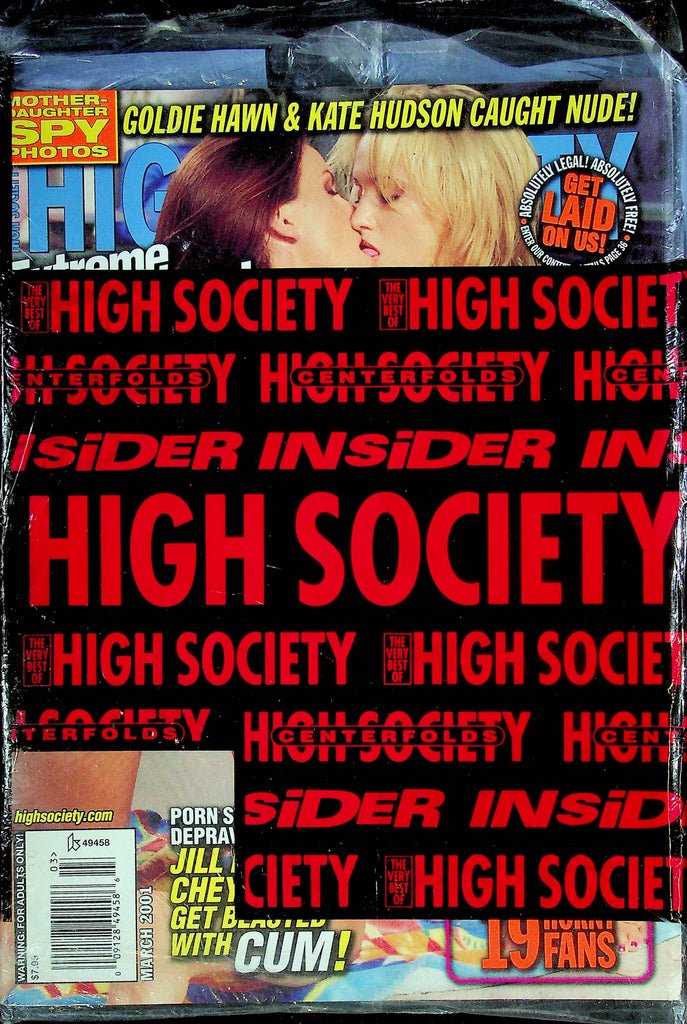 High Society Men's Magazine Jill Kelly & Cheyenne Silver March 2001 062524RP