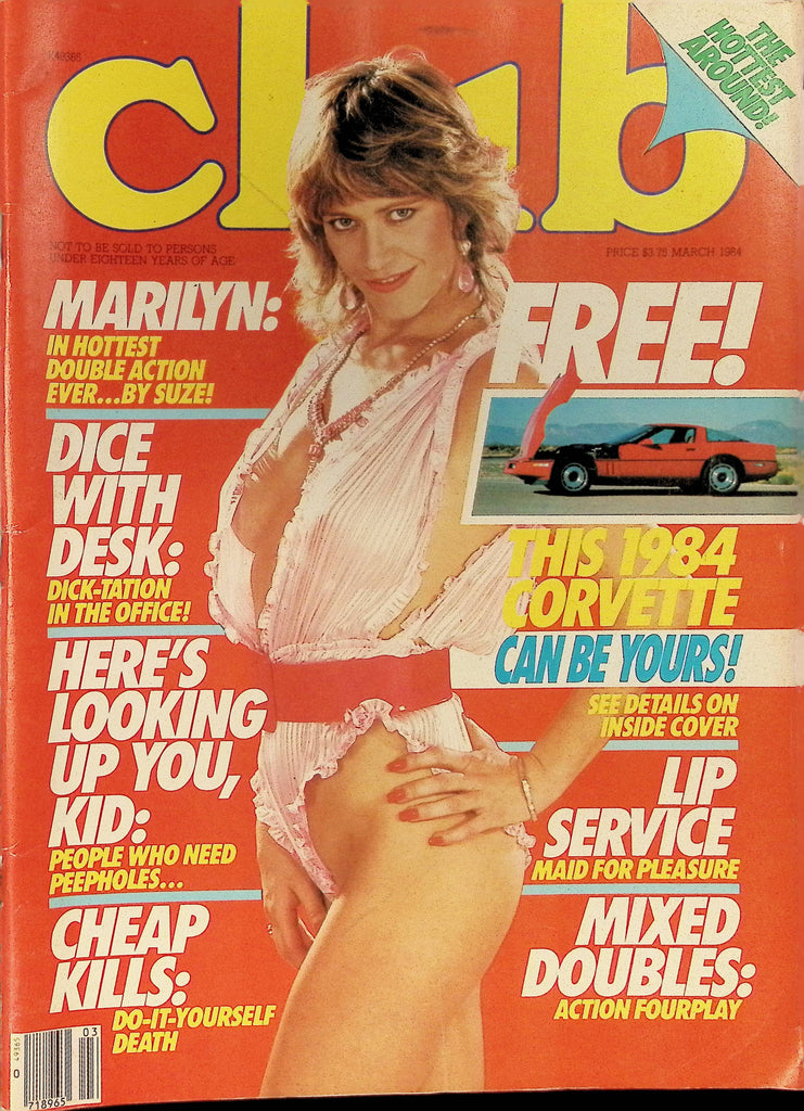 Club Magazine March 1984 Marilyn Chambers Bobby Jo 100325AMP