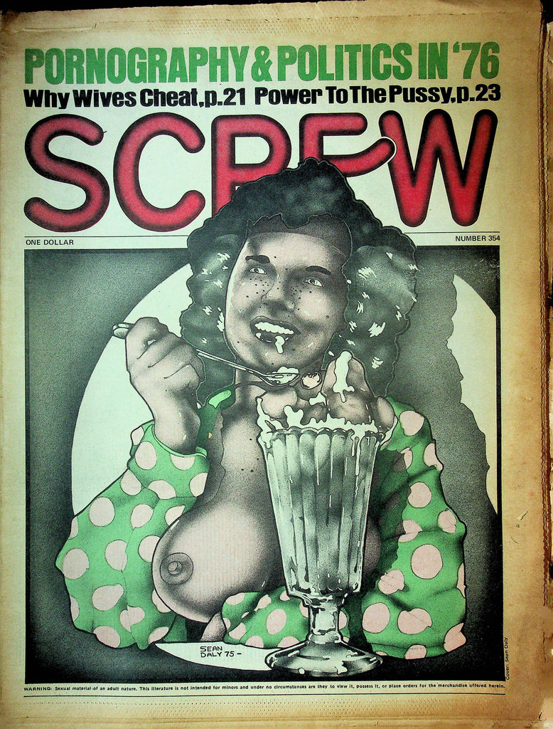 Screw Men's Newspaper Pornography & Politics No.354 December 15 1975 061324OSRP