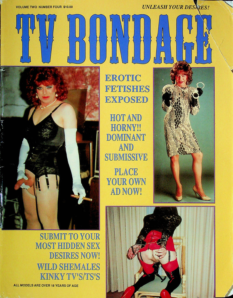 TV Bondage Tranny BDSM Men's Magazine Erotic Fetishes Vol.2 No.4 July 1995 081524RP