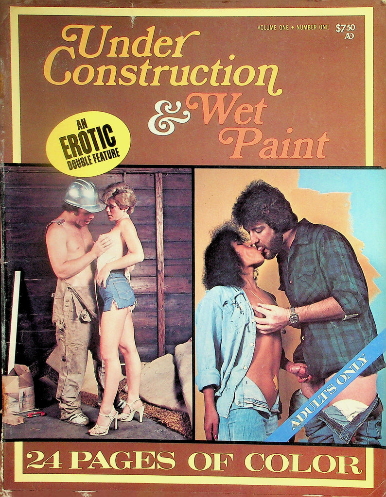 Under Construction & Wet Paint Magazine  An Erotic Double Feature  vol.1 #1   1970's    101326lmp-GSC