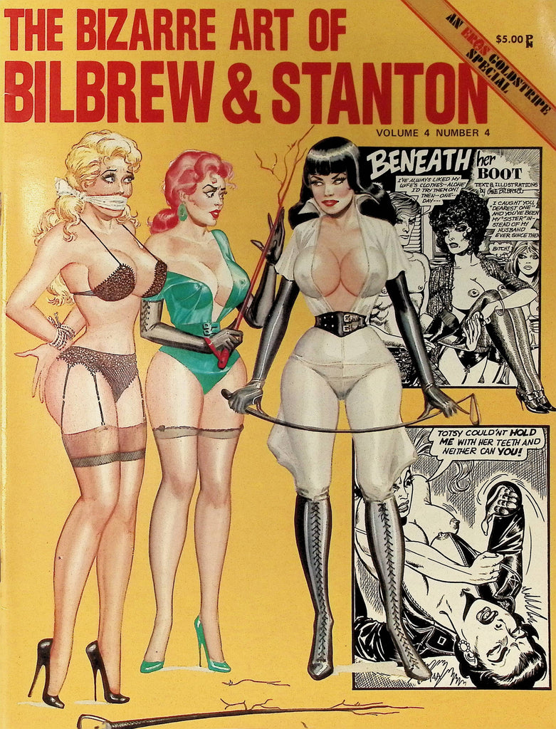 The Bizarre Art of Bilbrew & Stanton Vol 4 #4 Eros Goldstripe Special 1976 Illustrated BDSM Bondage Art Magazine 093025AMP