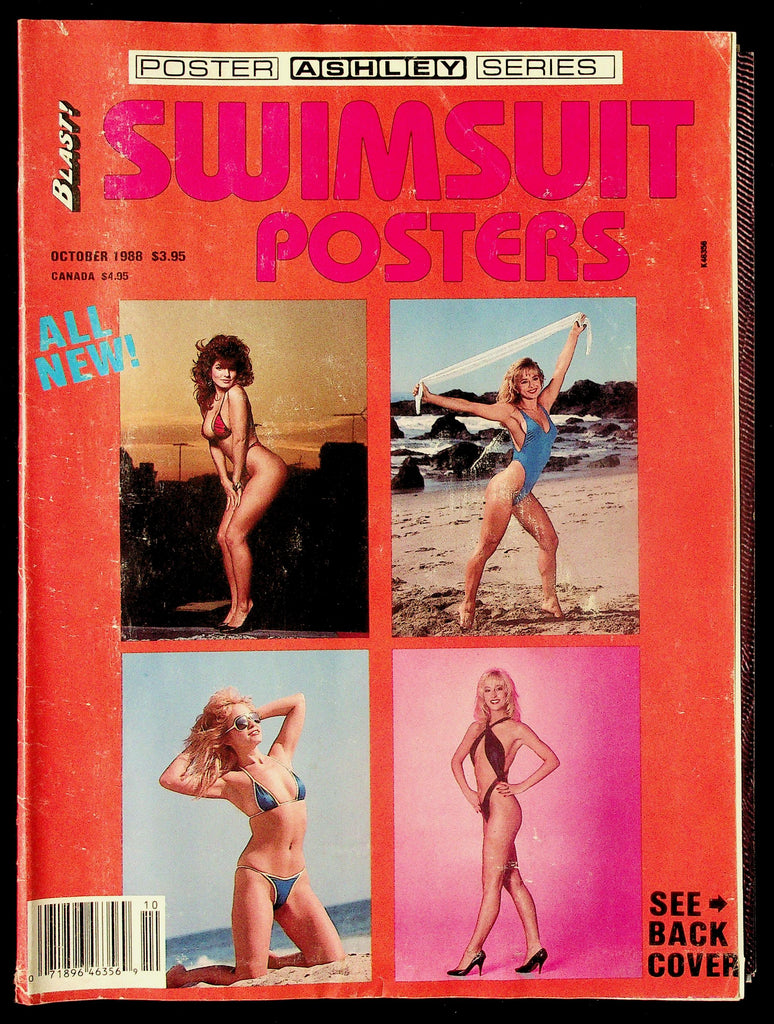 Blast! Swimsuit Posters Adult Magazine No. 5 Julie Nine & More October 1988 081726hrp-75