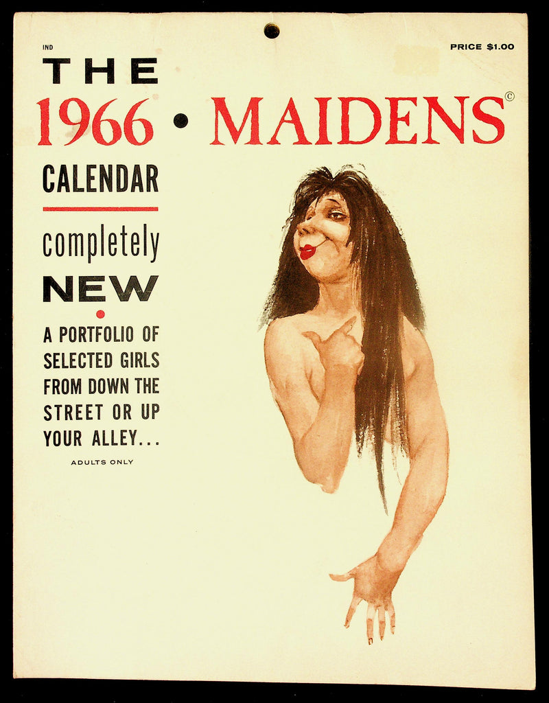 The Maidens 1966 Pin Up Erotic Calendar 082426hrp-20