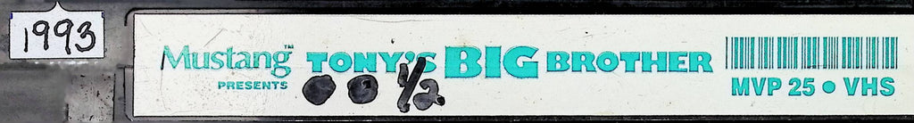 Tony's Big Brother MVP25 1993 Mustang Gay Male VHS 100124AMPVHS