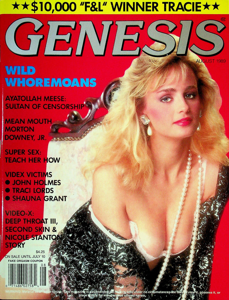 Genesis Magazine Ft. Ayatollah Meese August 1989 041425RP