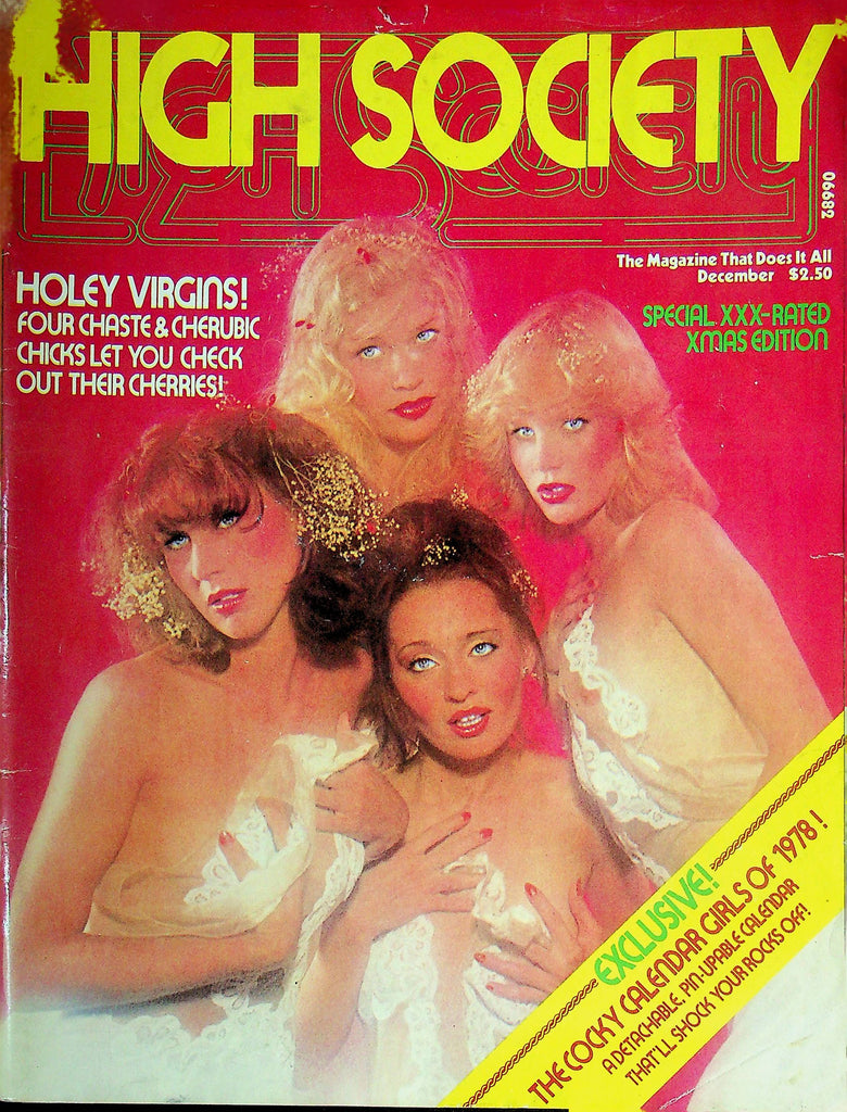 High Society Magazine Holey Virgins & XXXmas Edition December 1977 010925RP