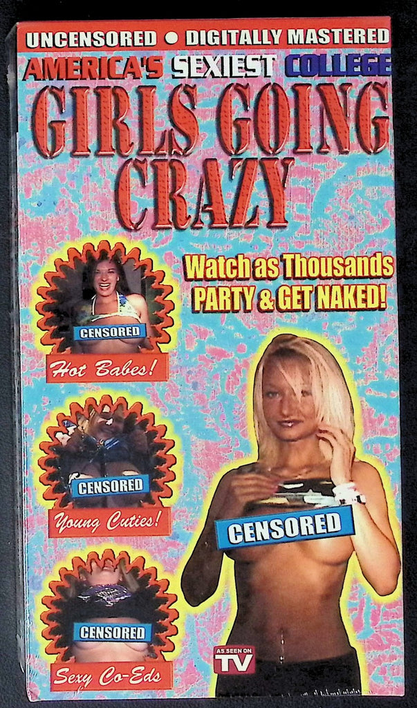 America's Sexiest College Girls Going Crazy Adult VHS 2003 Wayne Enterprises 052726AKVHS