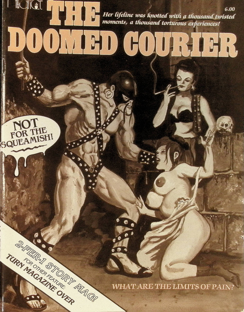 The Doomed Courier/ An Undertaker's Treasure 2 in 1 Story Magazine 1980s Illustrated Erotic Art Magazine 100225AMP