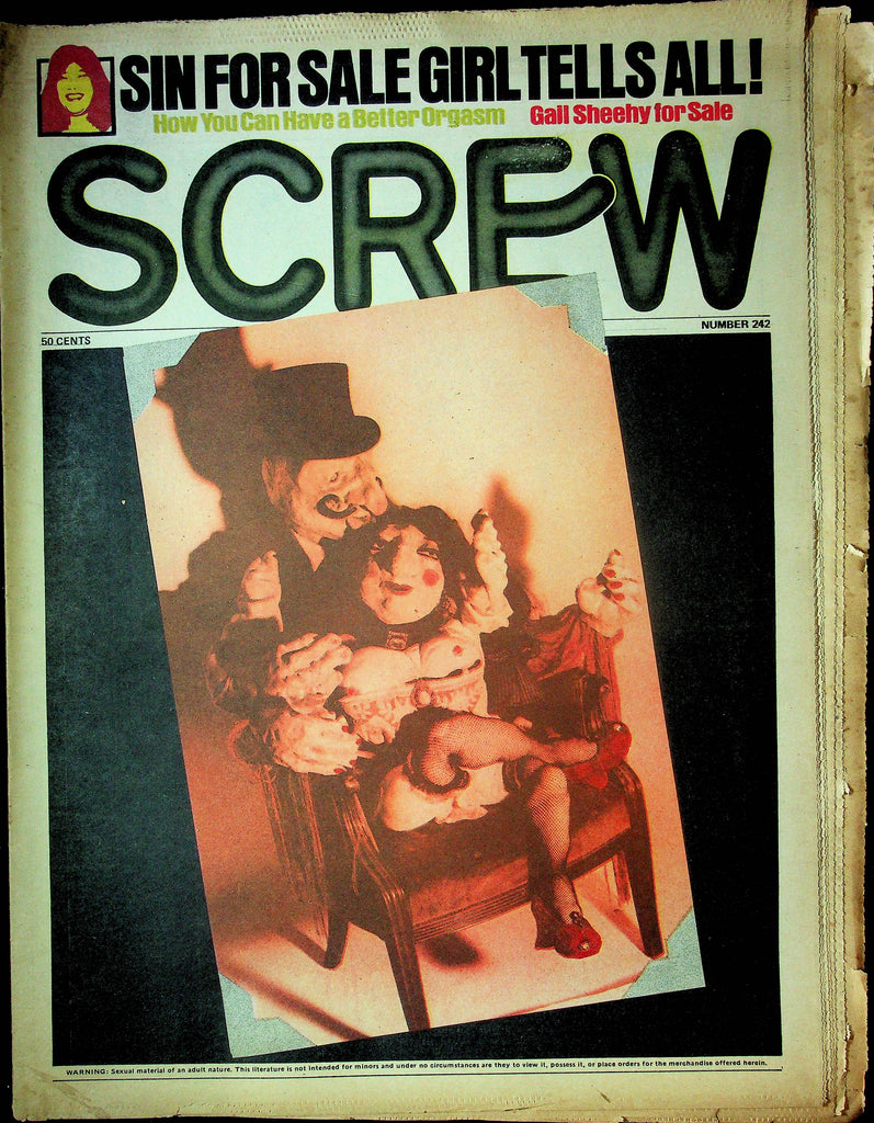Screw Men's Newspaper How You Can Have A Better Orgasm No.242 October 22 1973 061324OSRP