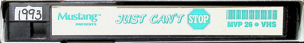Just Can't Stop 1993 MVP26 Mustang Gay Male VHS 100124AMPVHS