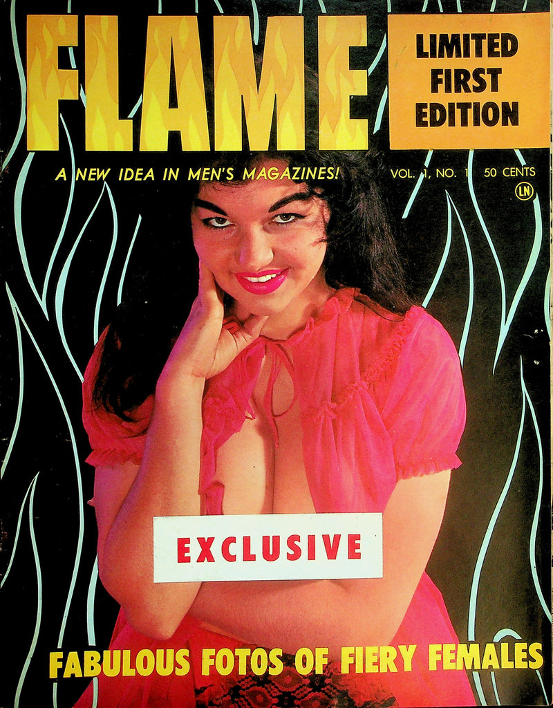Flame Magazine  Limited First Edition!  Fiery Females: Shawna Lee, Joann Mood For a Nude!  and More  vol.1 #1  1960's   091926lmp-GSC