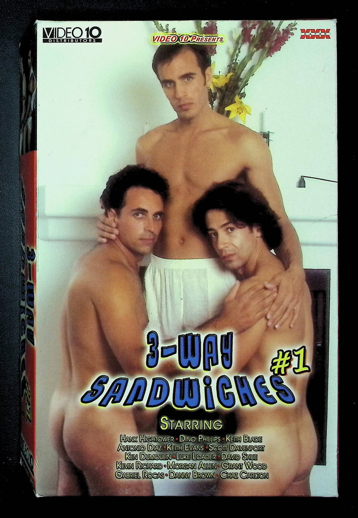 3-Way Sandwiches #1 Video 10 Gay VHS 2002 Hank Hightower Dino Phillips 041525DMVHS