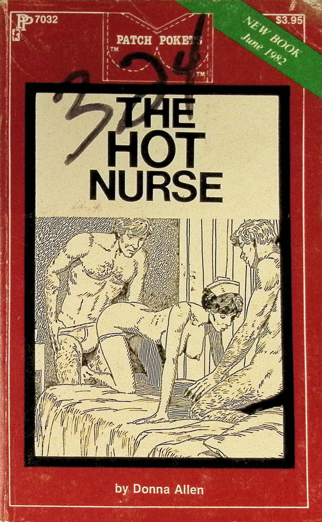 The Hot Nurse by Donna Allen PP7032 June 1982 Patch Pockets Greenleaf Classics Adult Paperback Novel 081925AMP