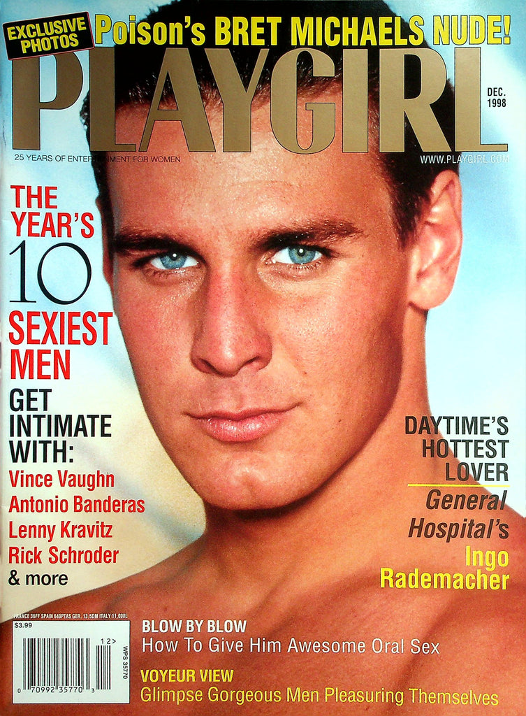 Playgirl Magazine  General Hospital's Ingo Rademacher / Poison's Bret Michaels Nude!  December 1998   041826lmp