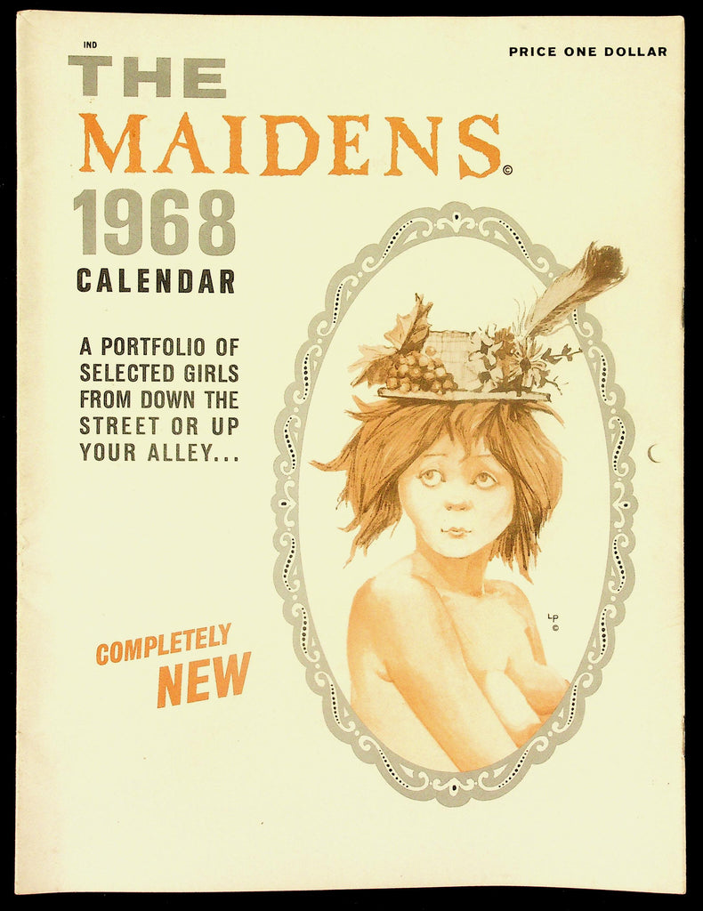 The Maidens 1968 Pin Up Erotic Calendar 082426hrp-18