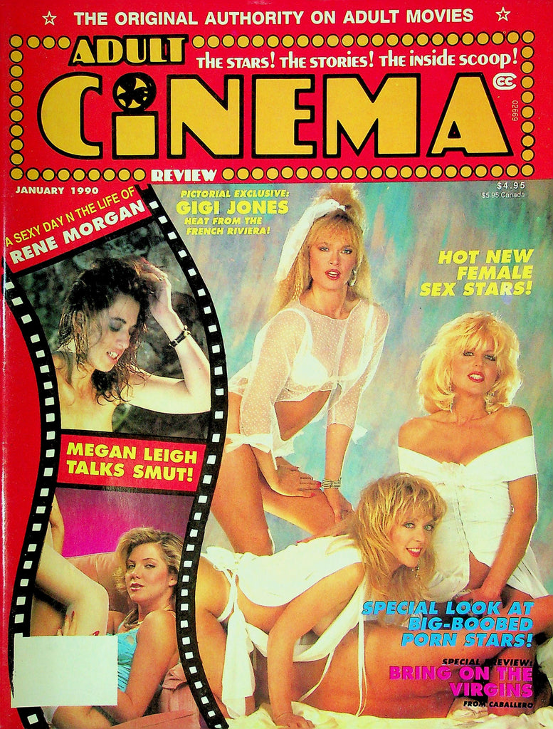 Adult Cinema Review Magazine Gigi Jones & Megan Leigh January 1990 022025RP2