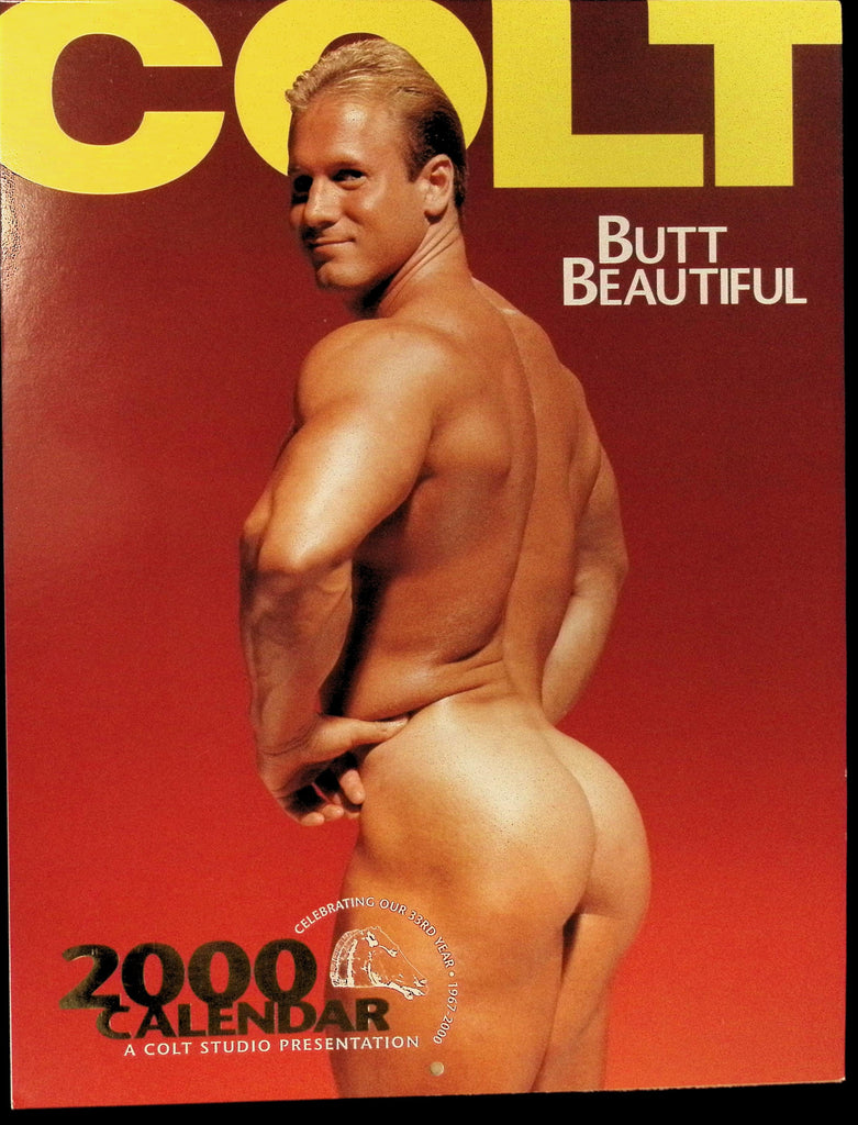 Colt Studio Butt Beautiful 2000 Wall Calendar Gay Man BIG Hunky Buff Men 041326AMP2