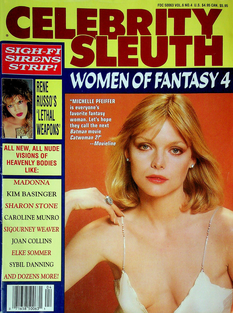 Celebrity Sleuth Magazine Women Of Fantasy 4 Ft. Michelle Pfeiffer Vol.6 No.4 070325RP-