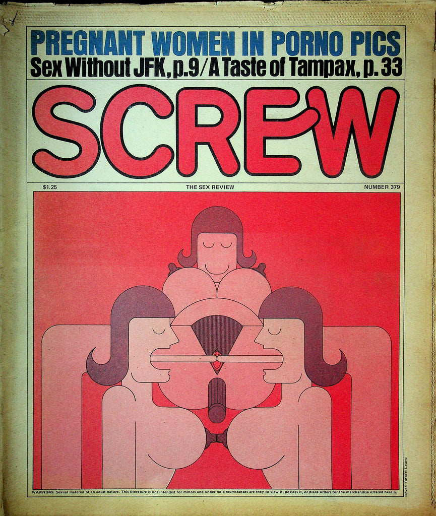 Screw Men's Newspaper Sex Without JFK No.379 June 7 1976 061324OSRP
