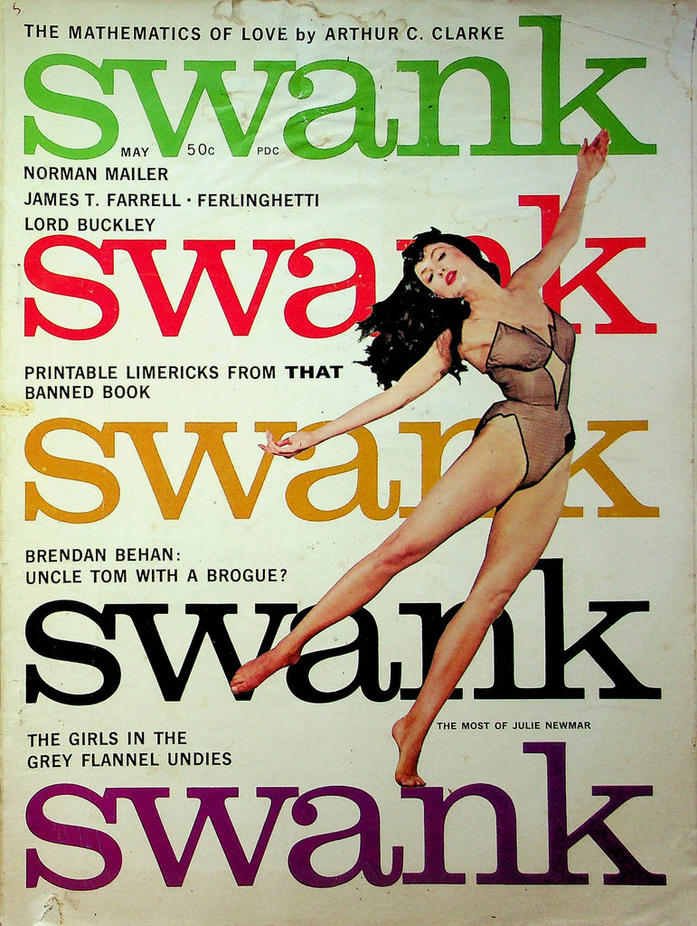Swank Magazine Brendan Behan & Julie Newmar May 1961 062823RP