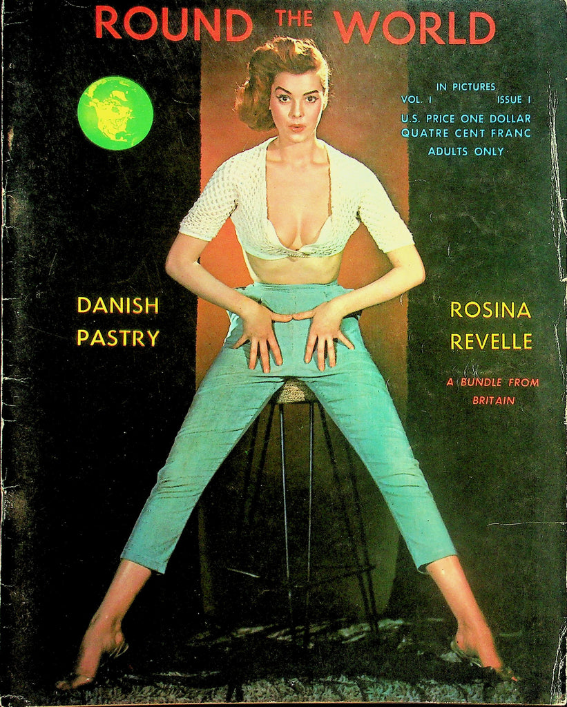 Round The World Magazine  Rosina Revelle - A Bundle From Britain  w/CF   vol.1 #1  1960's    050626lmp