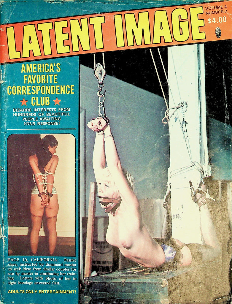 Laten Image Bondage Contact Magazine   Correspondence Club vol.4 #7 1977  032326lmp