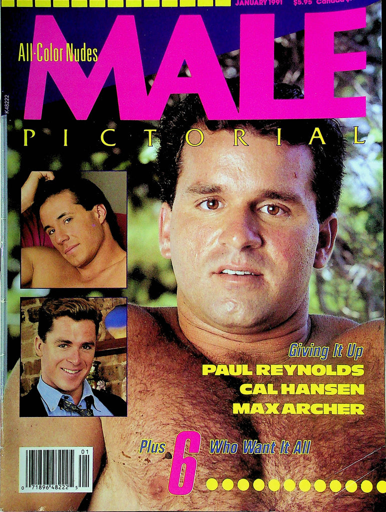 Male Pictorial Gay Men's Magazine Paul Reynolds & Cal Hansen January 1991 121824RP2